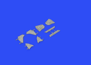 Eduard 648594 MiG-19 wheel well doors 1/48 EDUARD, TRUMPETER – immagine 2