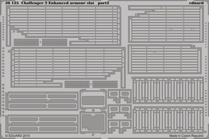 Eduard 36125 Challenger 2 Enhanced armour slat 1/35 Trumpeter – zdjęcie 2