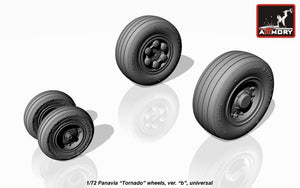 Armory Models AW72501b Panavia Tornado wheels, w/ tyres type “b” (GY) 1/72 – immagine 2