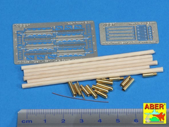 Aber 16025 Barrel cleaning rods with brackets for Tiger I – early/late 1/16 – immagine 2