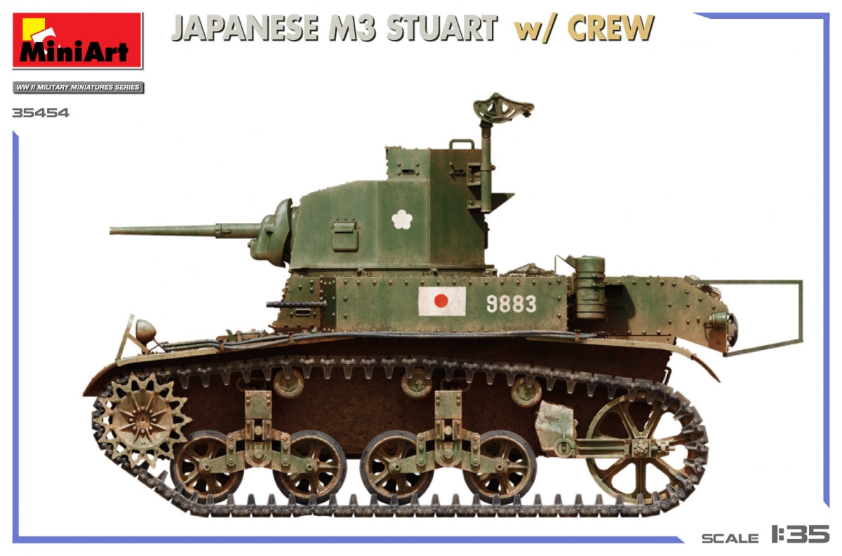 Miniart 35454 JAPANESE M3 STUART w/CREW 1/35 – zdjęcie 5