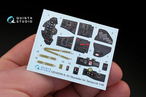 Intérieur imprimé en 3D et coloré sur papier décalcomanie Quinta Studio QD48099 A-1H (pour maquette Tamiya) 1/48 – image 2