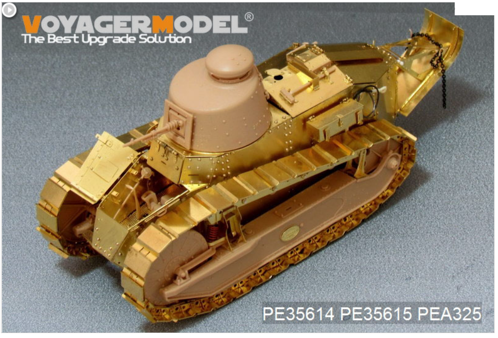 Voyager Model PE35614 WWI French Renault FT-17 (Cast turret type)basic For MENG TS-008 1/35 – immagine 2