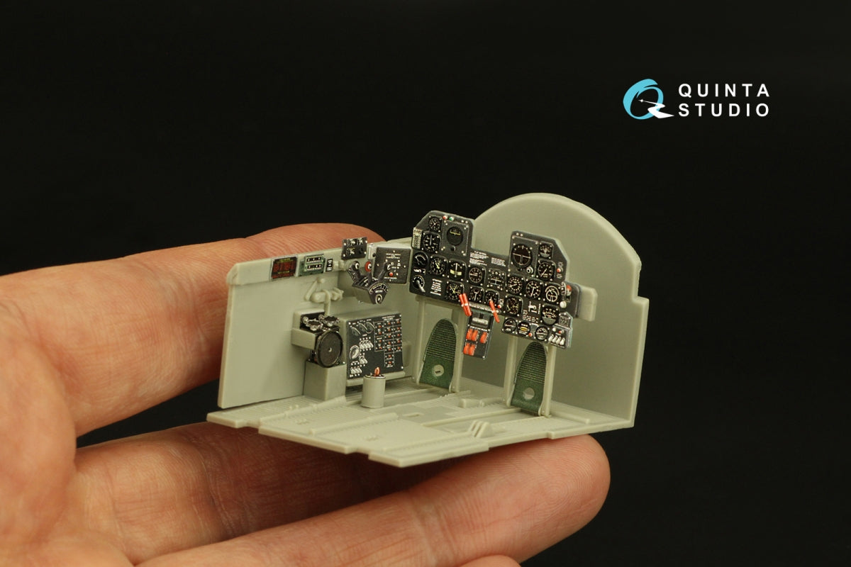 Quinta Studio QD32187 P-47D Thunderbolt Bubbletop (Late) 3D-Printed coloured Interior on decal paper (Trumpeter) 1/32 – immagine 9