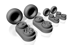 Armory Models AW48501b Panavia Tornado wheels, w/ tyres type “b” (GY) 1/48 – immagine 3