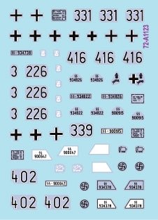 Star Decals 72-A1123 SdKfz 250 &amp;#39;neu&amp;#39; # 2 SdKfz 250/1, SdKfz 250/3 and SdKfz 250/7 - Waffen-SS markings 1/72 – zdjęcie 3
