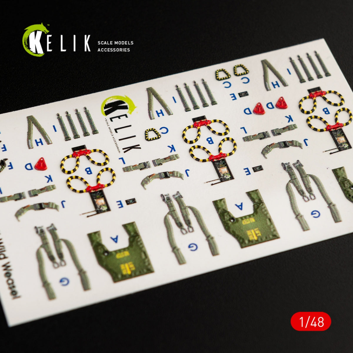 KELIK K48056 F-4G INTERIOR 3D DECALS FOR MENG KIT 1/48 – Bild 3
