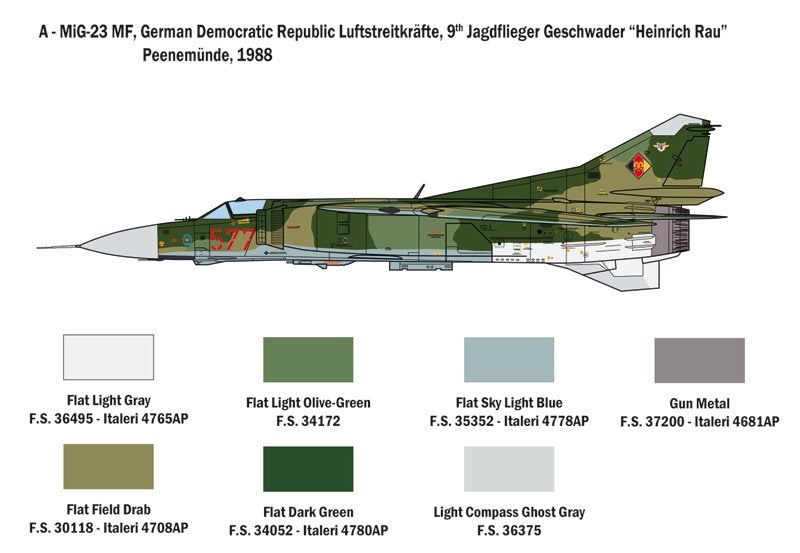 Italeri 2798 MiG-23 MF/BN FLOGGER 1/48 – Bild 5