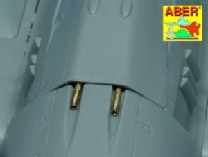 Aber A48 011 Set of 4 barrel tips for German 13 mm MG 131 aircraft machine gun (1/48 – Bild 4