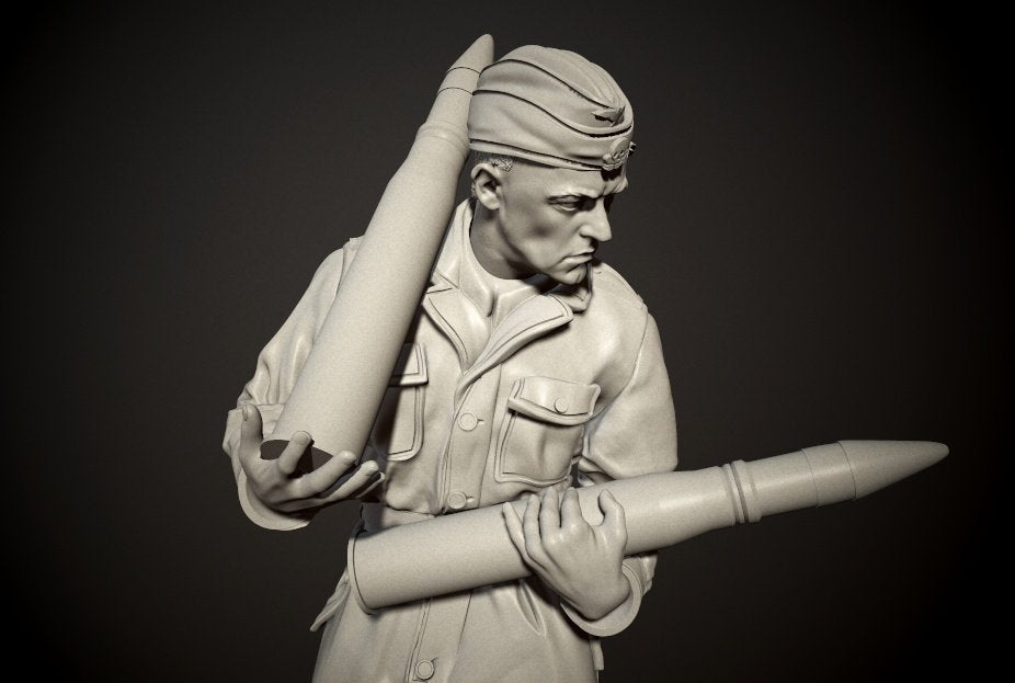 Panzer Art FI35-101 Waffen-SS tanker préparant les munitions n° 1 1/35 – image 2