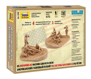 Zvezda 6286 US Machine Gun Browning w/Crew 1/72 – imagen 2