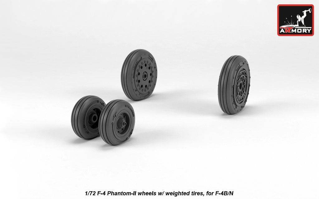 Armory Models AW72328 F-4 Phantom-II wheels w/ weighted tires, early 1/72 – zdjęcie 4