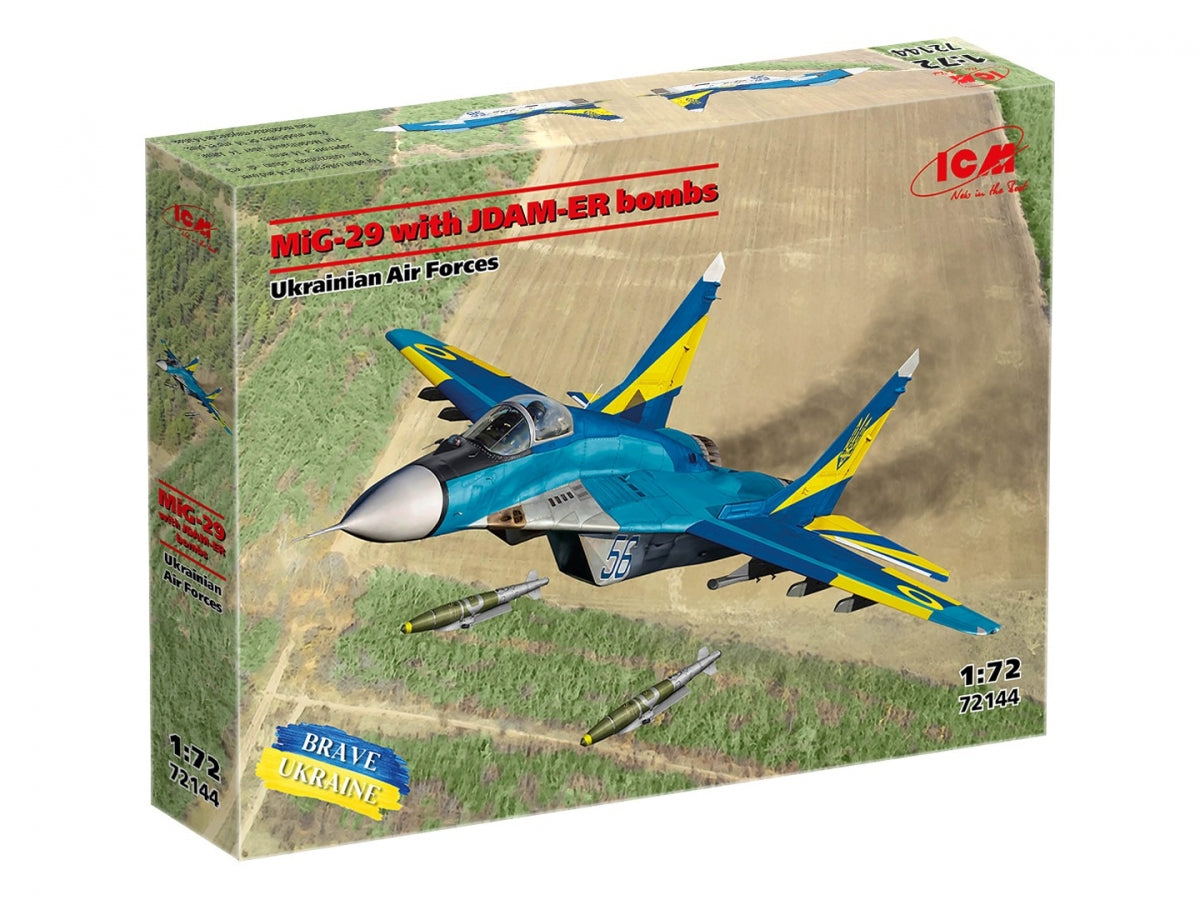 ICM 72144 MiG-29 with JDAM-ER bombs - Ukrainian Air Forces 1/72 – zdjęcie 2