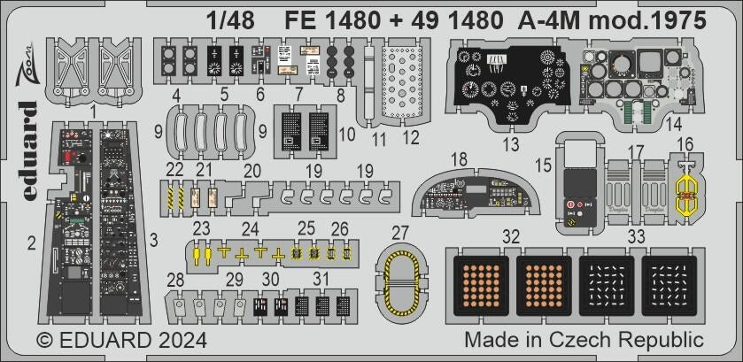 Eduard 491480 A-4M mod. 1975 MAGIC FACTORY 1/48  – image 4