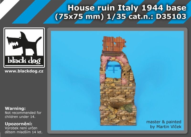 Black Dog D35103 House ruin Italy 1944 base 1/35