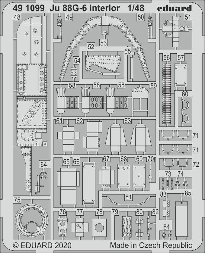 Eduard 491099 Ju 88G-6 interior 1/48 DRAGON – image 2
