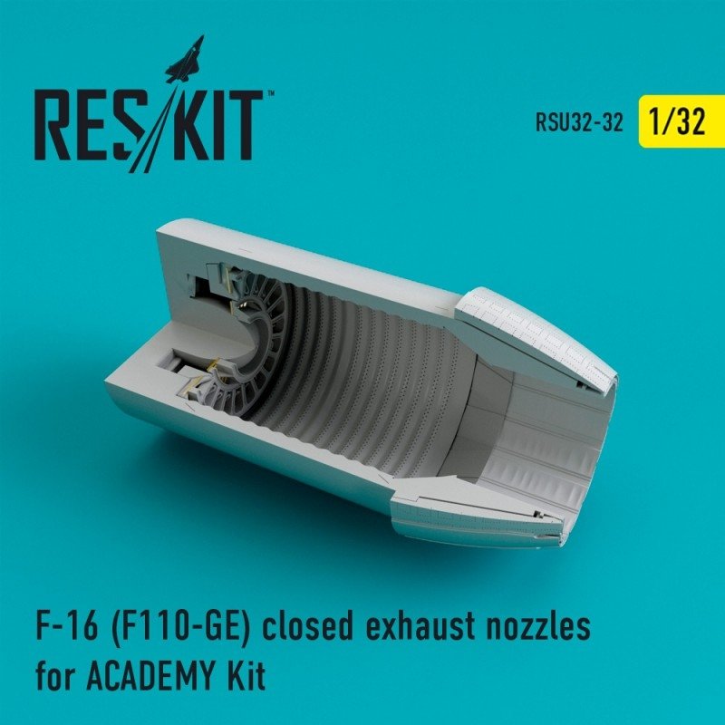 RESKIT RSU32-0032 Tuyères d'échappement fermées pour F-16 (F110-GE) Kit ACADEMY 1/32