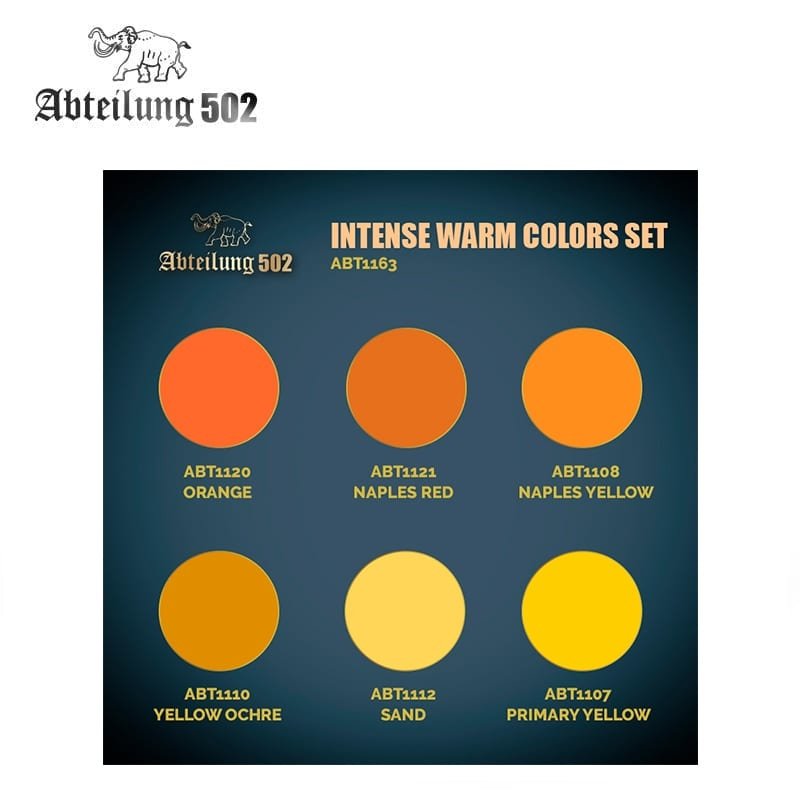 502 Abteilung ABT1163 – INTENSE WARM COLORS SET (6pcs) – zdjęcie 2