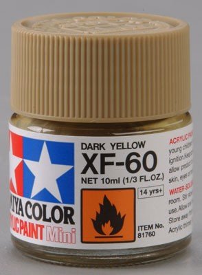 Tamiya XF60 Dark Yellow (81760) Acrylic paint 10ml – Bild 2