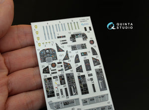 Quinta Studio QD48073 F-105G 3D-Printed &amp;amp; coloured Interior on decal paper (for HobbyBoss kit) 1/48 – immagine 5
