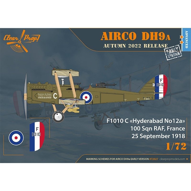 Clear Prop! CP72027 Airco DH.9a (early version) ADVANCED KIT 1/72 – Bild 14