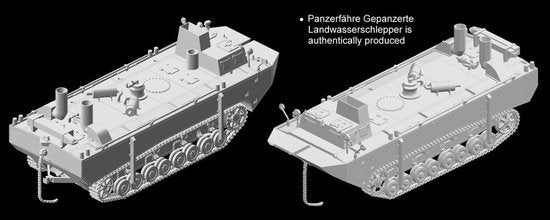 Dragon 7490 Panzerfahre Gepanzerter Landwasserschlepper Prototype Nr.II 1/72 – immagine 6