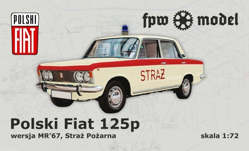 FPW Model 72603 Fiat 125p, MR67, Straż Pożarna 1/72