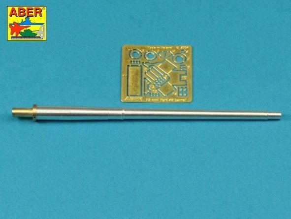 Aber 35L-328 Lufa do niemieckiej armaty p/panc Pak 40 bez hamulca wylotowego / Barrel for German 75mm PaK 40 gun without muzzle brake 1/35