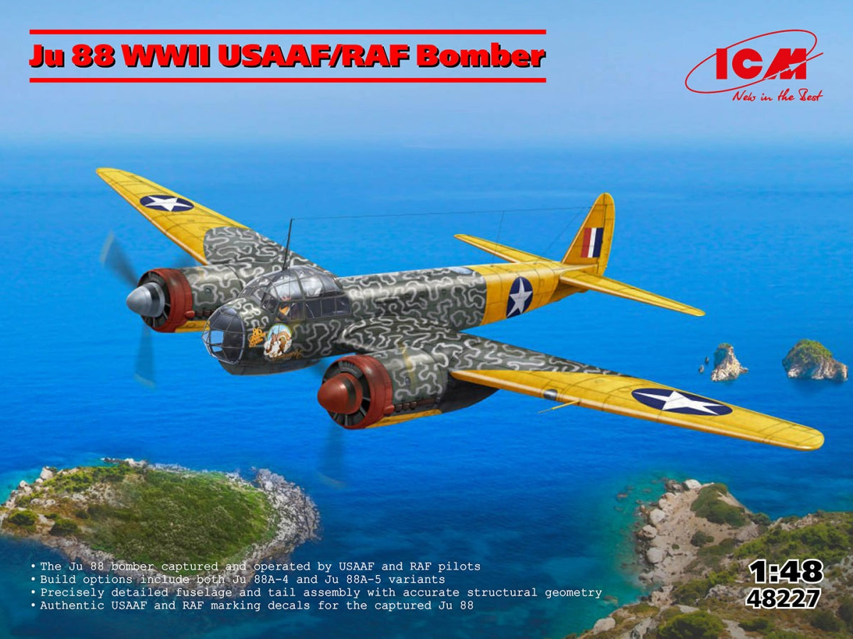 ICM 48227 Ju 88 WWII USAAF/RAF Bomber 1/48 – immagine 2