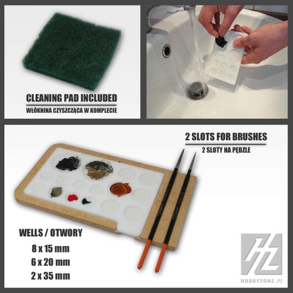 Hobby Zone HZ-pm1 Akrylowa Paleta do Malowania – immagine 2