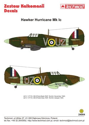 Techmod 24004 - Hawker Hurricane Mk I 1/24 – zdjęcie 2
