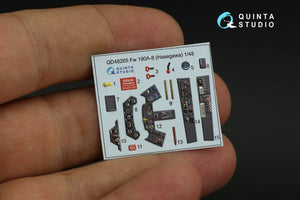 Quinta Studio QD48265 Fw 190A-8 3D-Printed &amp;amp; coloured Interior on decal paper ( Hasegawa ) 1/48 – Bild 10