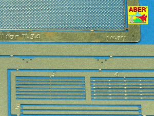 Aber 35G07 Grille covers for russian tank T-34 1/35 – immagine 3