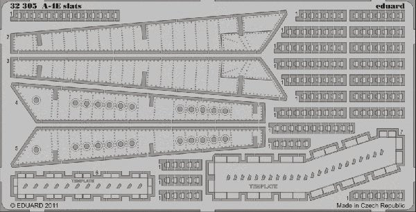 Eduard 32305 A-4E slats TRUMPETER 1/32