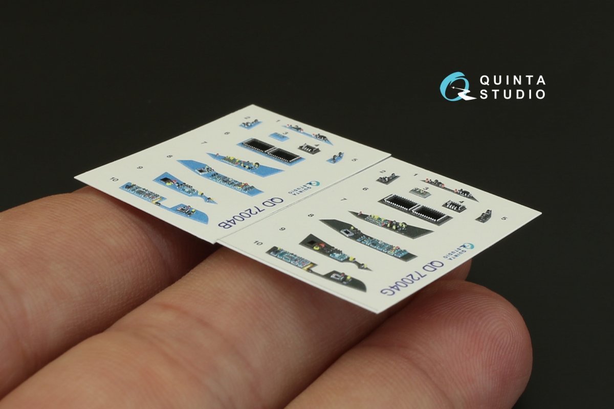 Quinta Studio QD72004 SU-57 3D-Printed &amp;amp; coloured Interior on decal paper (for Zvezda kit)1/72 – immagine 3