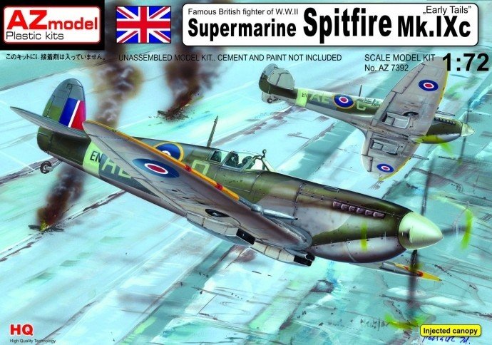 AZ Model AZ7392 Supermarine Spitfire Mk.IXc ,,Early tails'' 1/72