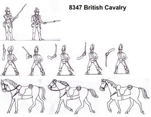 Hat 8347 American War of Independence - British Cavalry 1/72