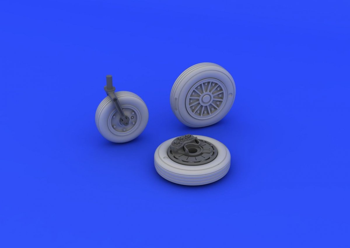 Eduard 648213 A-4E wheels early 1/48 (EDUARD, HASEGAWA) – zdjęcie 3