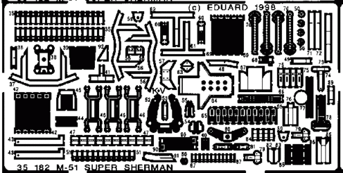 Eduard 35182 M-51 Super Sherman 1/35 Academy – immagine 2