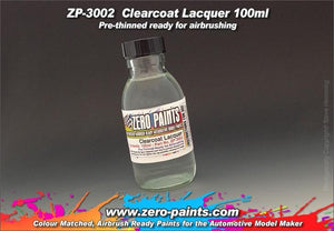 Zero Paints ZP-3002 Clearcoat Lacquer 100ml - Pre-thinned ready for Airbrushing