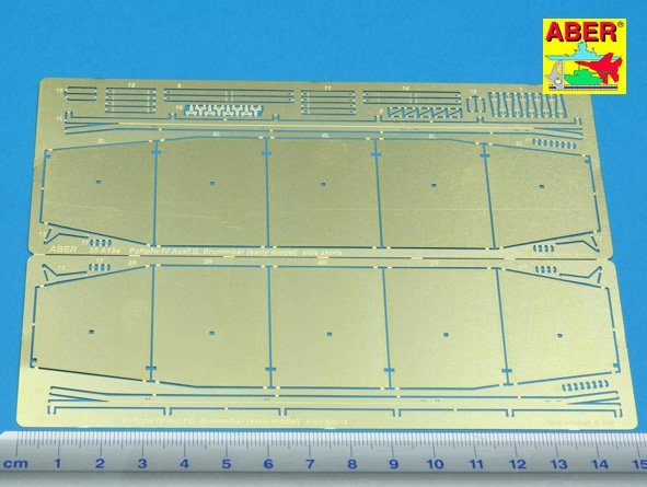Aber 35A018 Osłony boczne do PzKpfw IV(G),Brummbar (wczesny) 1/35 – immagine 2