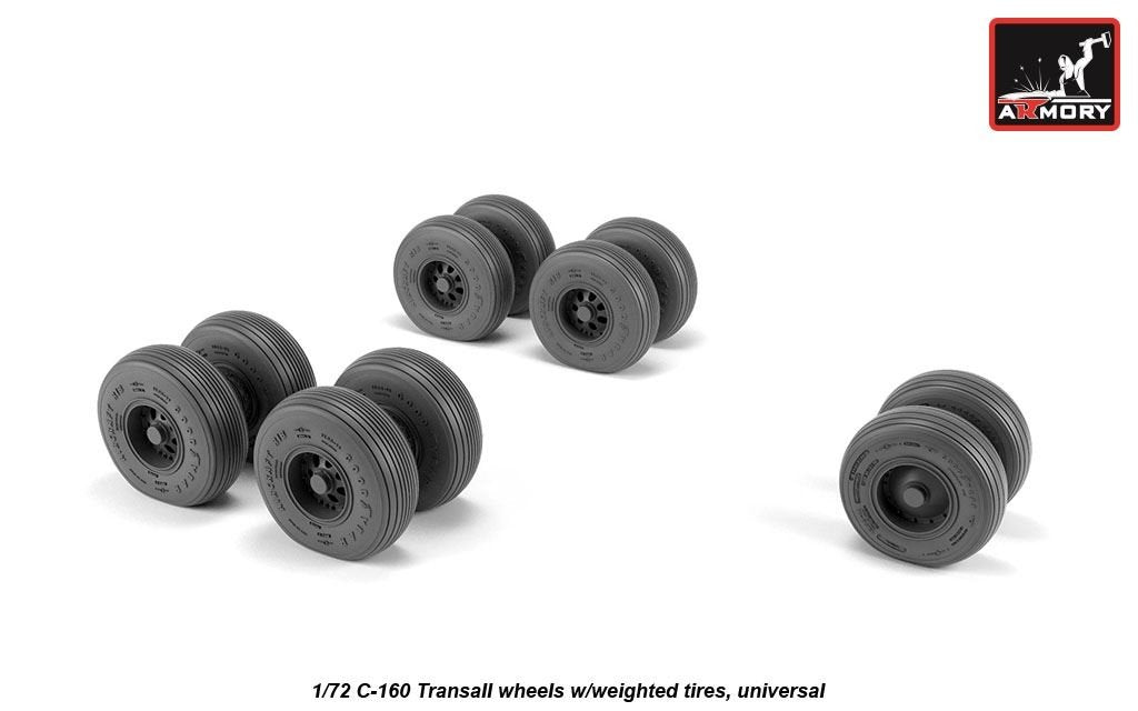 Armory Models AW72507 Roues de Transall C-160 avec pneus lestés 1/72  – image 2