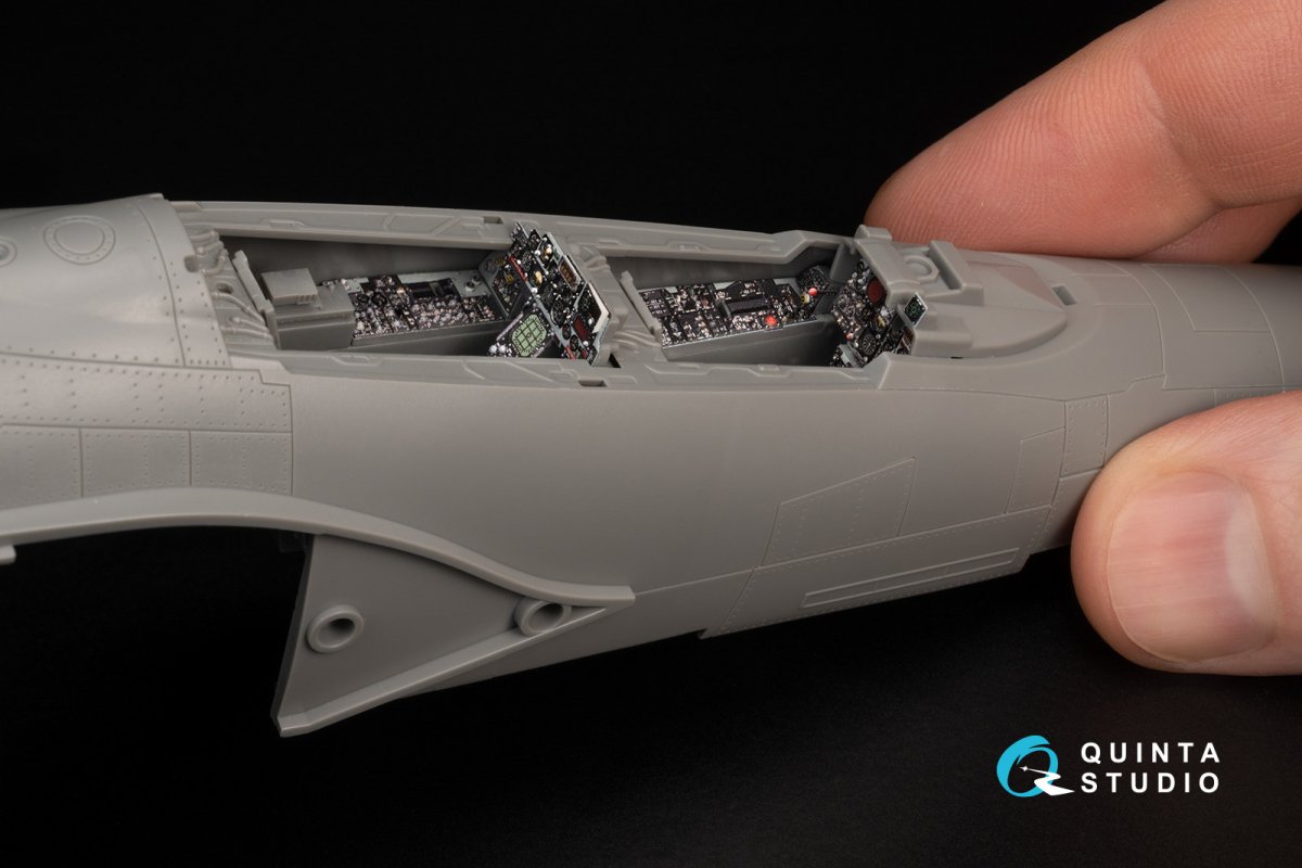 Quinta Studio QDS-48371 F-4E with DMAS 3D-Printed &amp;amp; coloured Interior on decal paper (Meng) (Small version) 1/48 – imagen 11