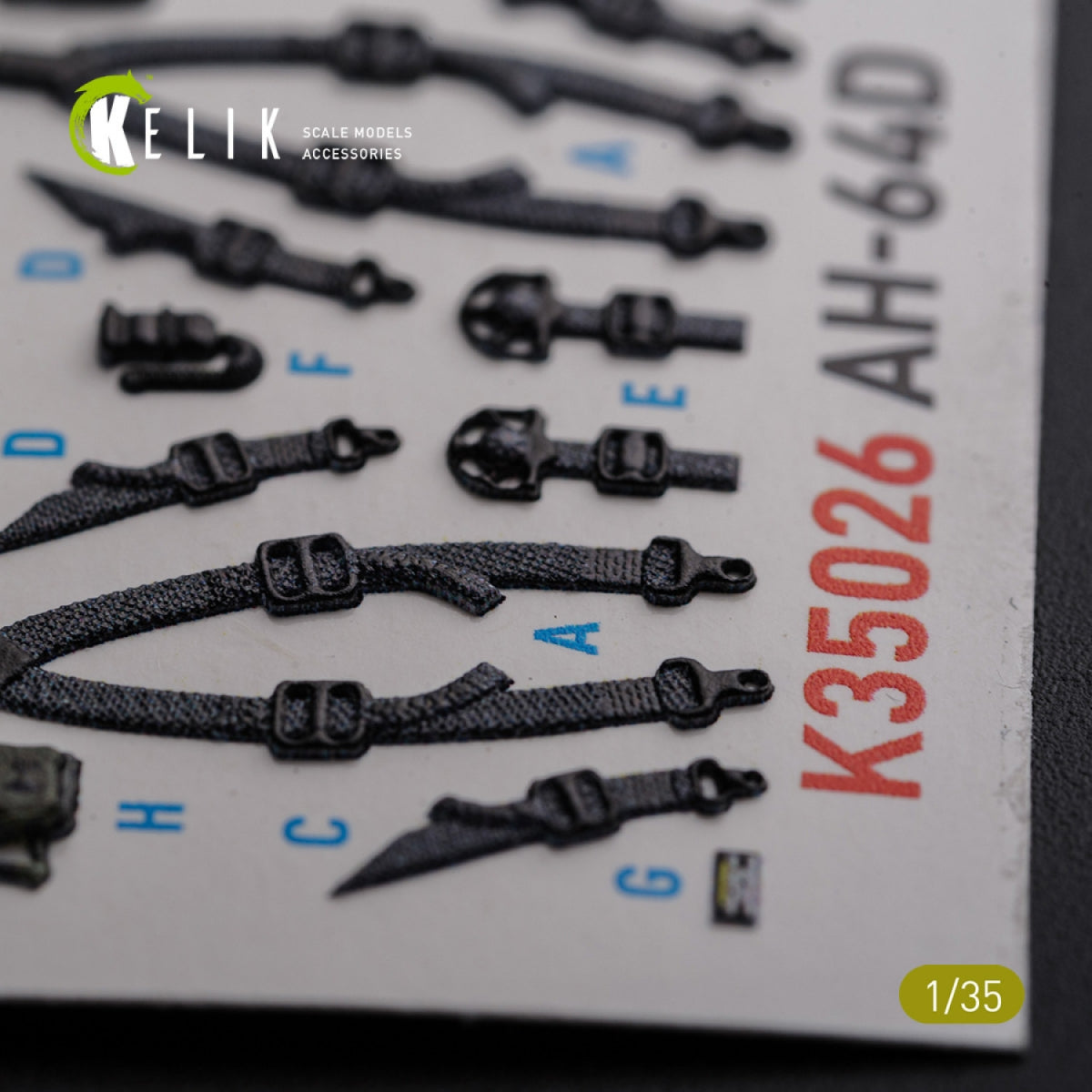 KELIK K35026 AH-64D Apache interior 3D decals for Meng kit 1/35 – zdjęcie 9