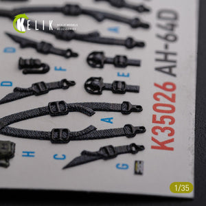 KELIK K35026 AH-64D Apache interior 3D decals for Meng kit 1/35 – zdjęcie 9