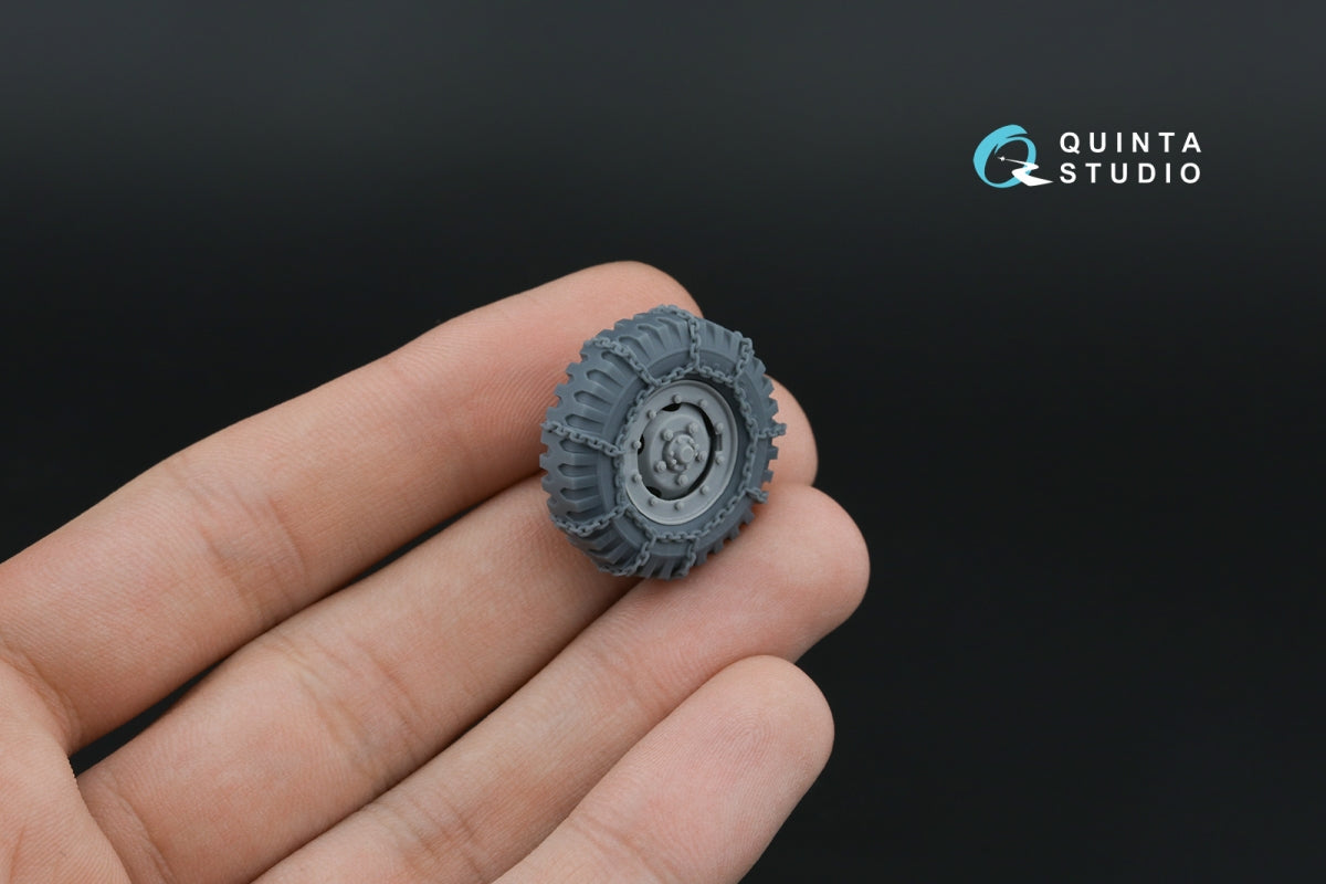 Quinta Studio QT35012 Dodge WC Family tyre set with chains (Zvezda) 1/35 – imagen 4