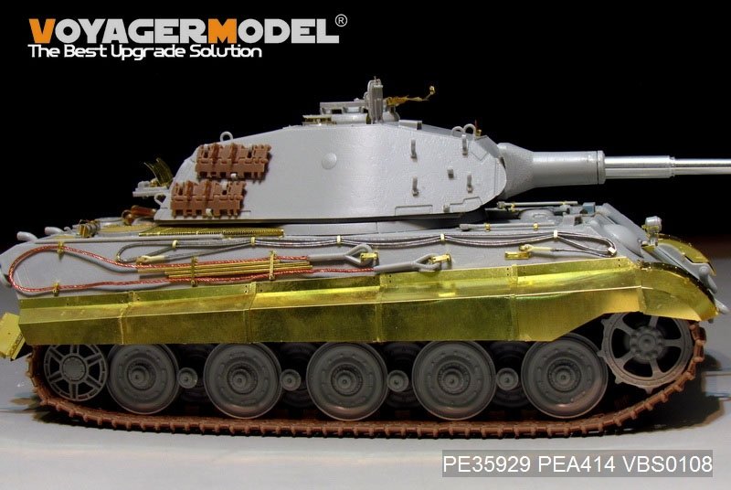 Maquette Voyager PE35929 Char King Tiger allemand de la Seconde Guerre mondiale (tourelle Porsche) pour HOBBYBOSS 84530 1/35  – image 9