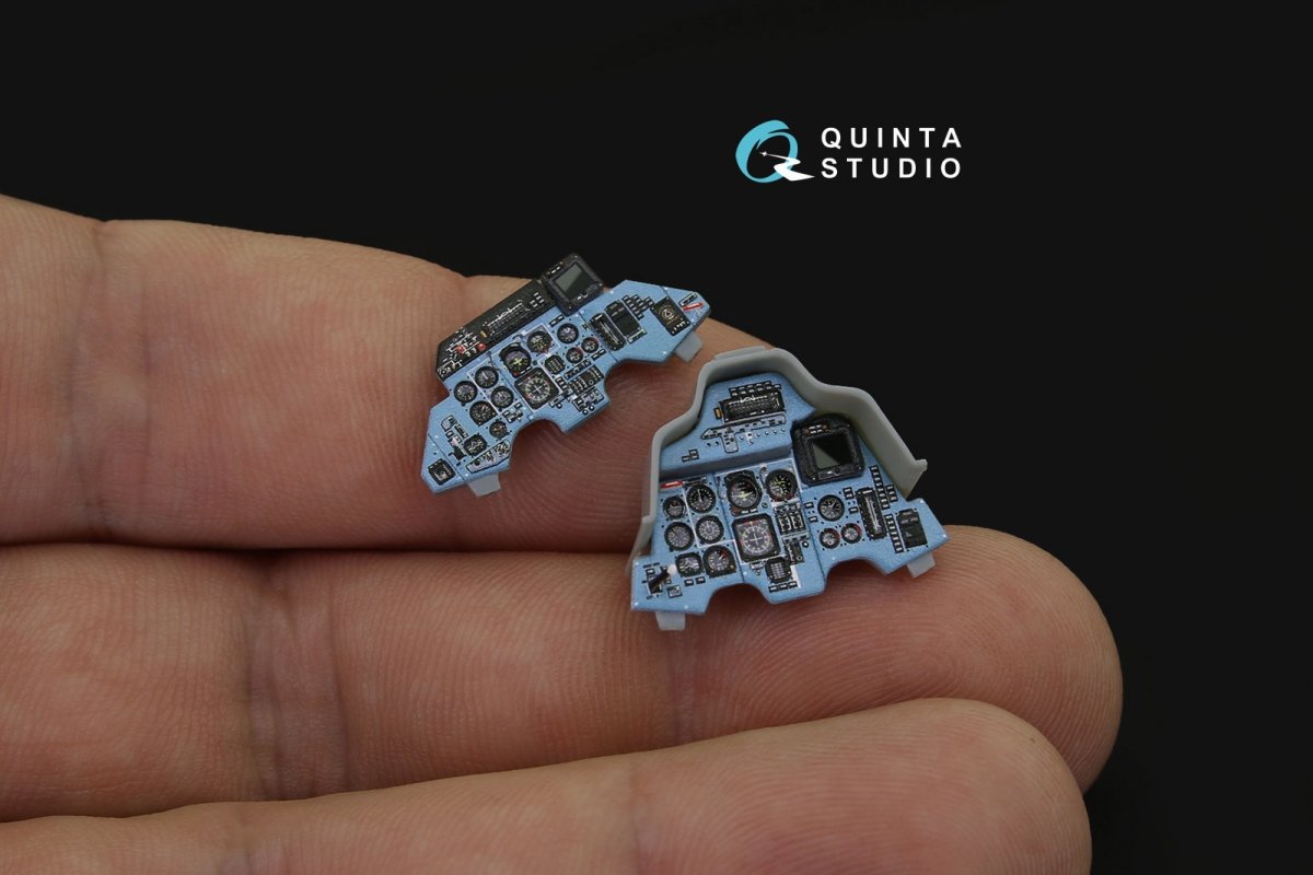 Quinta Studio QD48171 Su-27UB 3D-Printed &amp;amp; coloured Interior on decal paper (for HobbyBoss kit) 1/48 – immagine 7