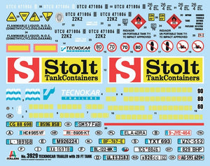 Italeri 3929 TECNOKAR TRAILER WITH 20 TANK 1/24 – imagen 2