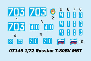 Trumpeter 07145 Russian T-80BV MBT 1/72 – immagine 3